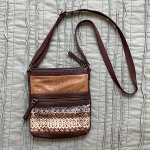 The Sak boho brown leather crossbody